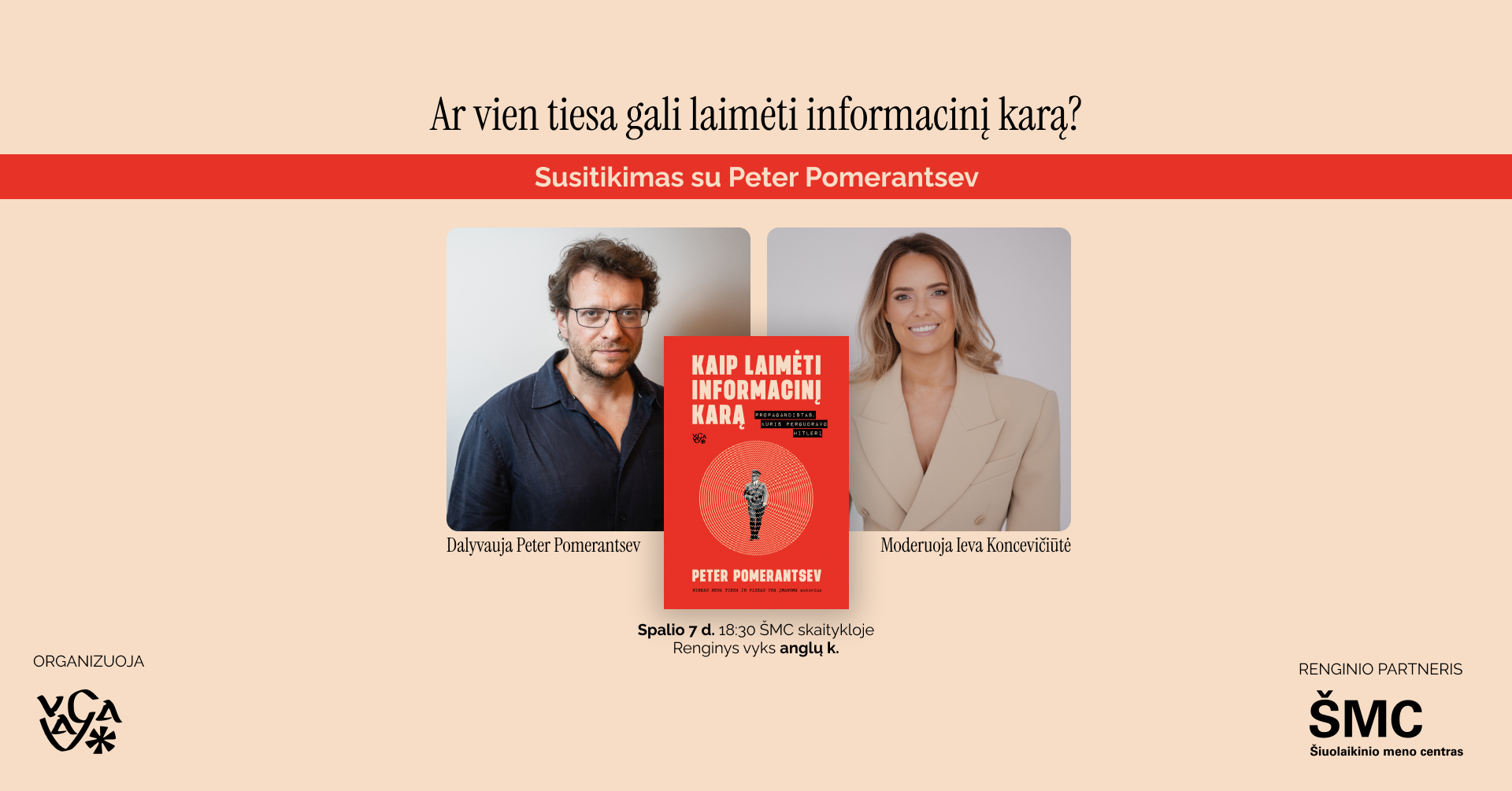 Į Vilnių atvyksta pasaulinio garso propagandos tyrinėtojas Peter Pomerantsev: viešame renginyje kalbės apie tai, kaip laimėti informacinį karą